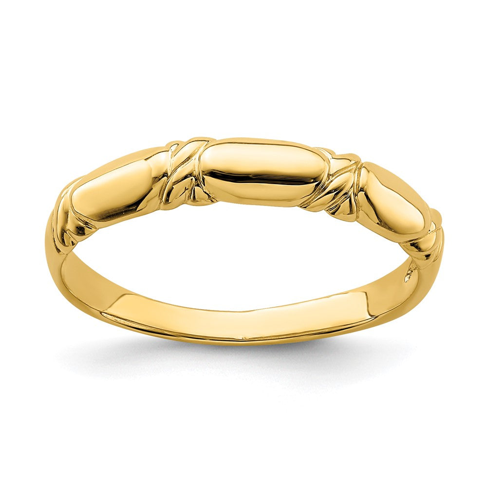 14K Yellow Gold Twist Design Ring