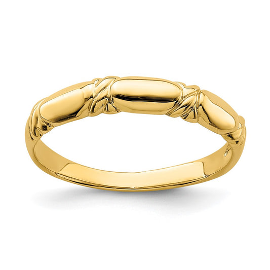 14K Yellow Gold Twist Design Ring