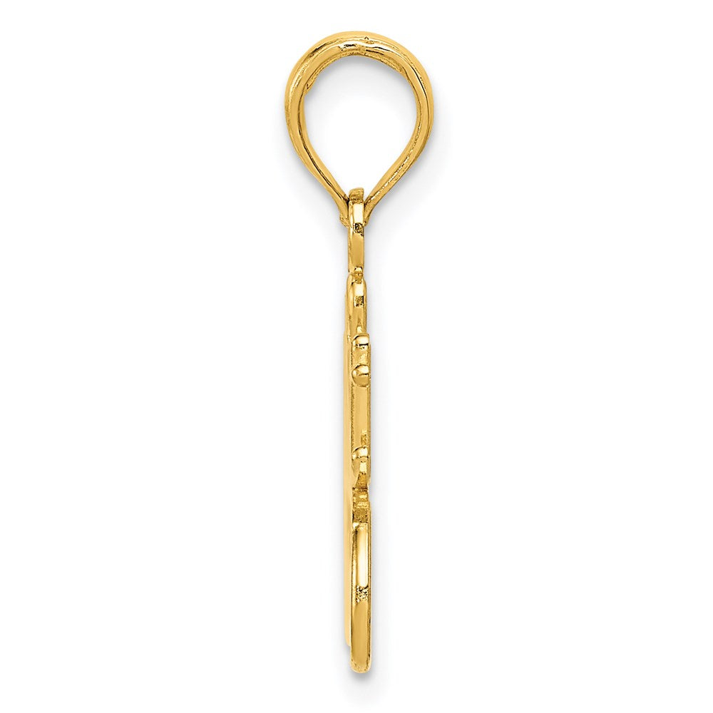 14k Yellow Gold #1 GREAT GRANDMOTHER Charm