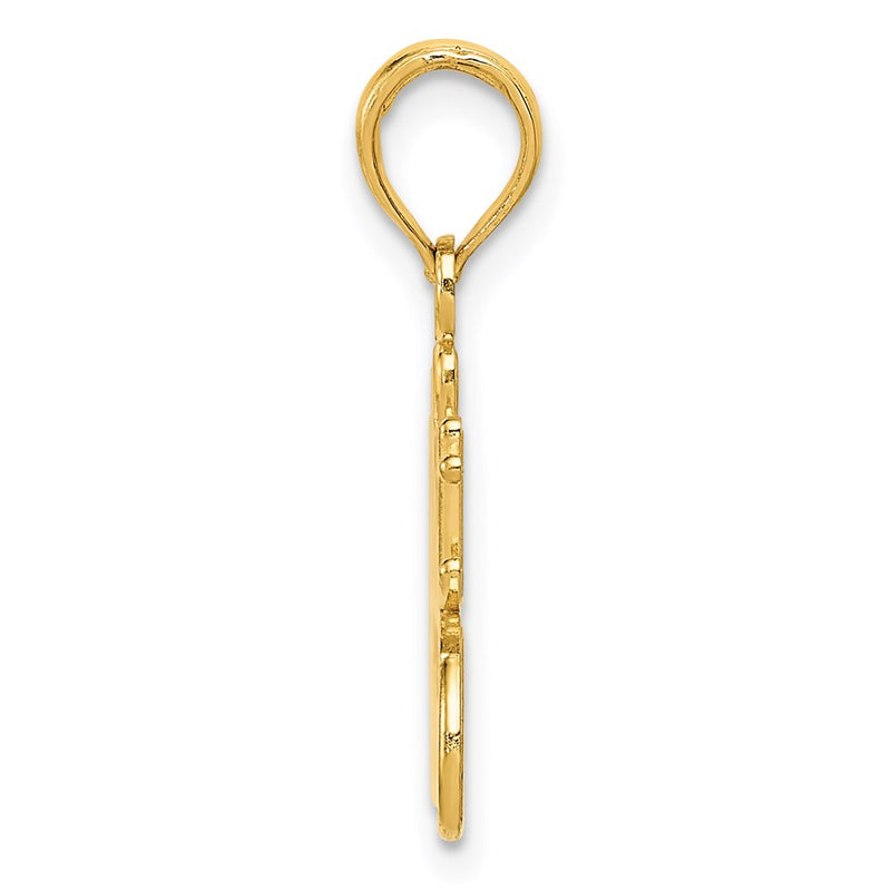 14k Yellow Gold #1 GREAT GRANDMOTHER Charm