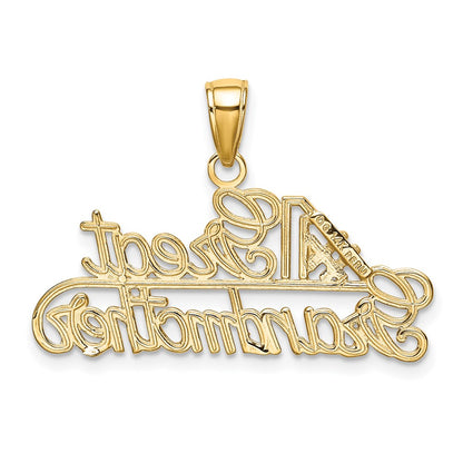 14k Yellow Gold #1 GREAT GRANDMOTHER Charm