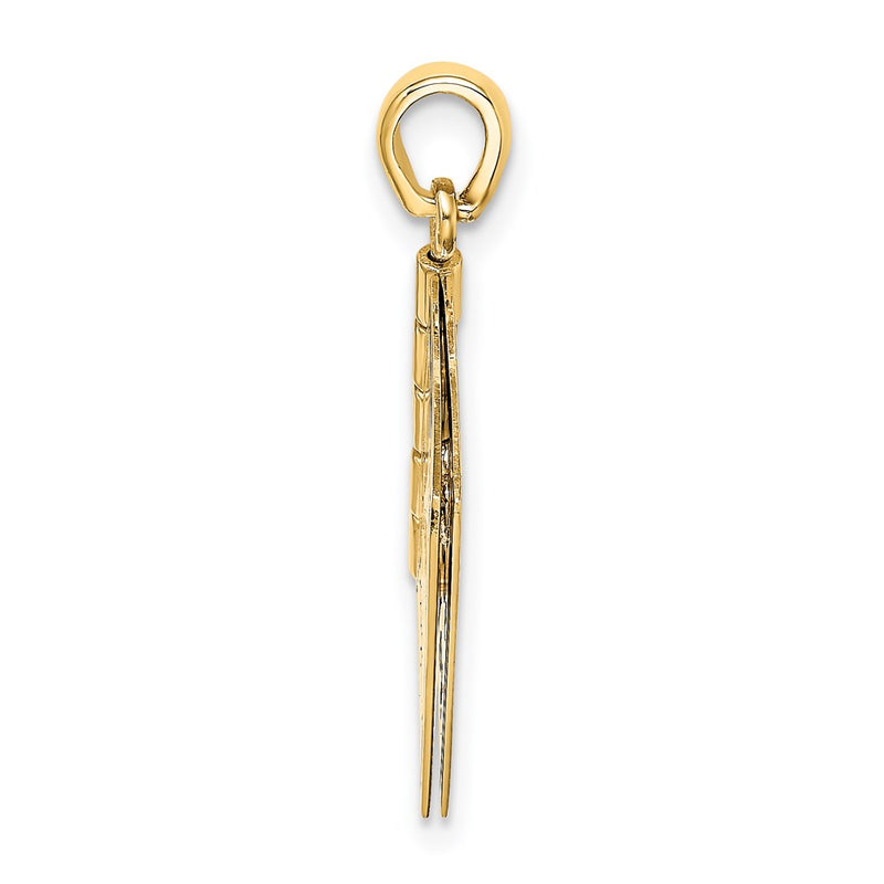 14k Two-tone Goldy & Rose Gold Enameled Special Daughter Charm