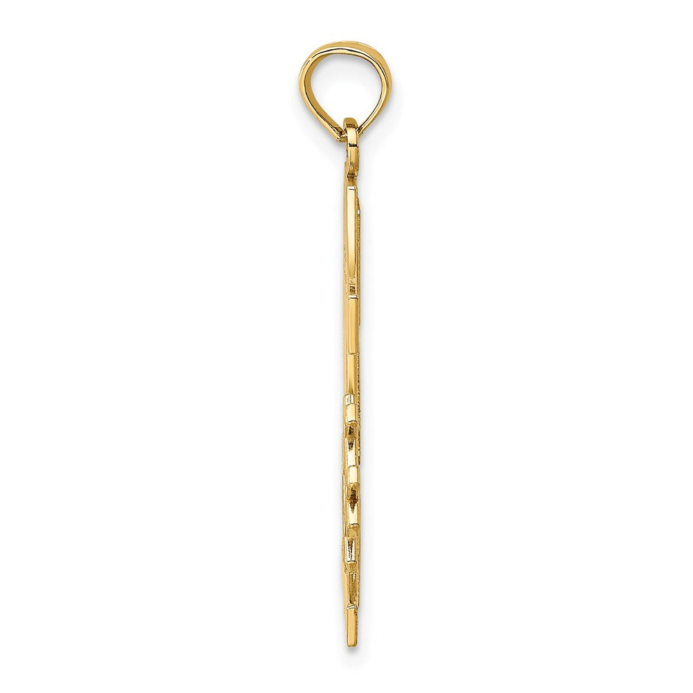 14k Yellow Gold #1 DAD Charm