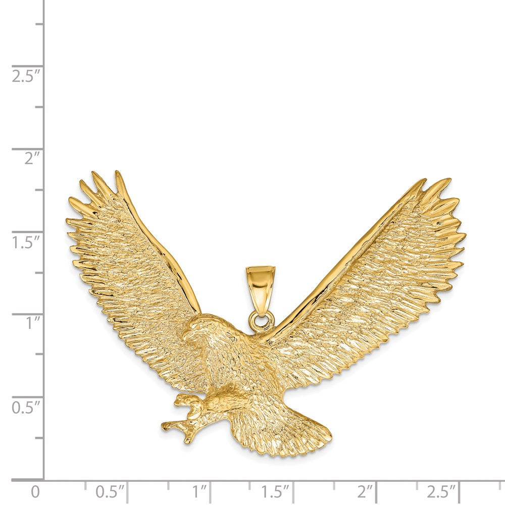 14k Yellow Gold Eagle Pendant