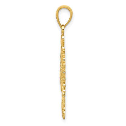 14k Yellow Gold Phoenix Mythological Bird Charm
