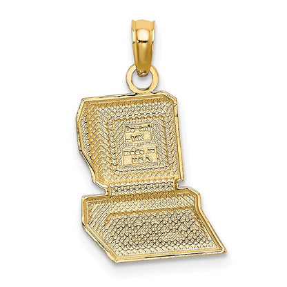 14k Yellow Gold COMPUTER WHIZ Charm