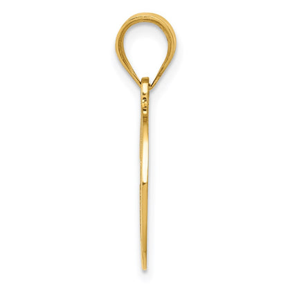 14k Yellow Gold Reversible Cross & 1st Holy Communion Charm