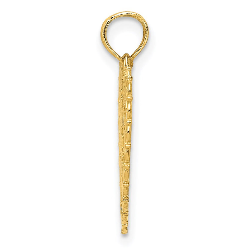 14k Yellow Gold Gold Reversible FOR MY MOM/ Thanks For Everything Pendant