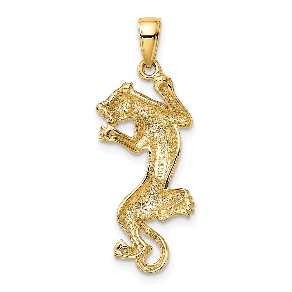 14k Yellow Gold Gold Polished Panther Pendant