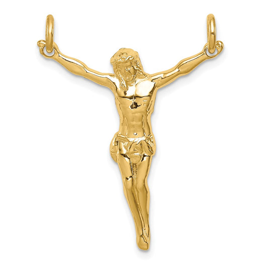 14k Yellow Gold Polished Corpus Pendant
