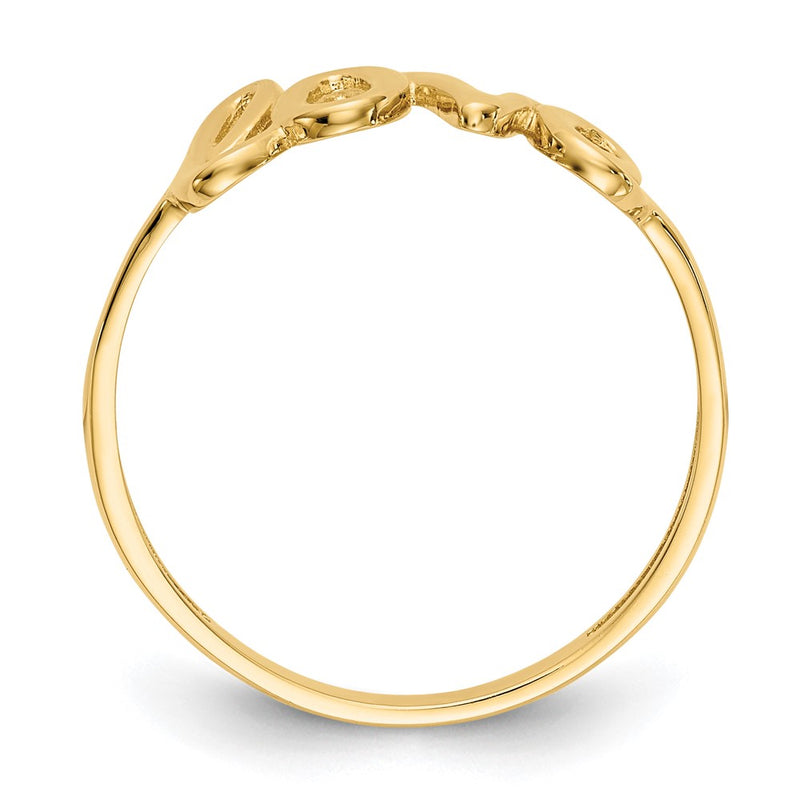 14K Yellow Gold Polished Love Ring