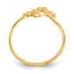 14K Yellow Gold Polished Fleur De Lis Ring