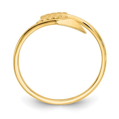 14K Yellow Gold Polished Arrow Ring