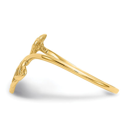 14K Yellow Gold Polished Celtic Knot Ring