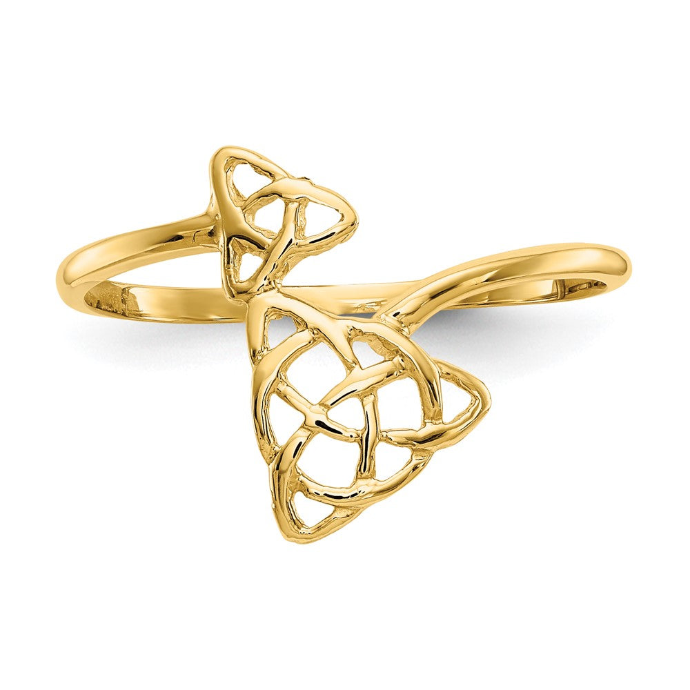 14K Yellow Gold Polished Celtic Knot Ring