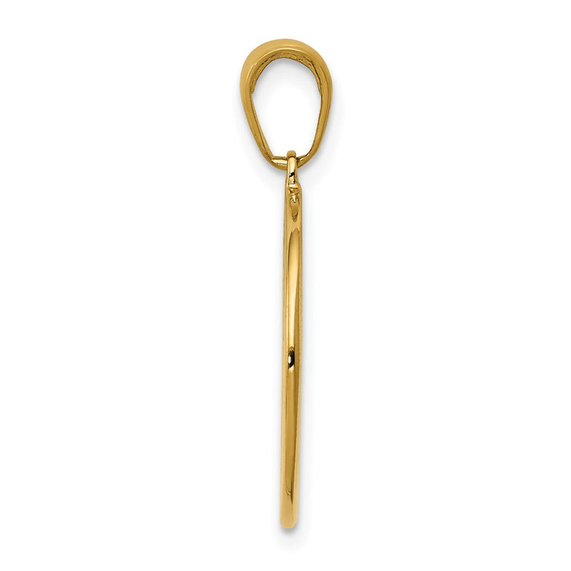 14k Yellow Gold Saint Anthony Small Round Medal Pendant