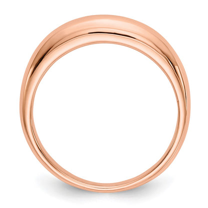 Solid 14K Yellow Gold Rose Gold Polished Men's/Women's Wedding Band Ring Ring Size 7