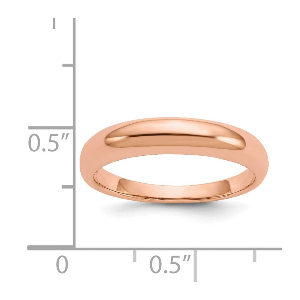 Solid 14K Yellow Gold Rose Gold Polished Men's/Women's Wedding Band Ring Ring Size 7