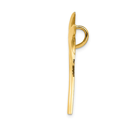 14k Yellow Gold Polished Palm Tree Slide