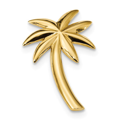 14k Yellow Gold Polished Palm Tree Slide