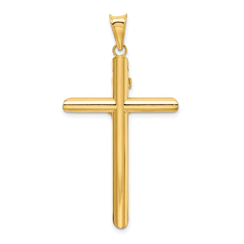 14k Two-tone Gold Two-tone Gold Polished Crucifix Pendant