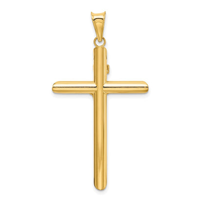14k Two-tone Gold Two-tone Gold Polished Crucifix Pendant