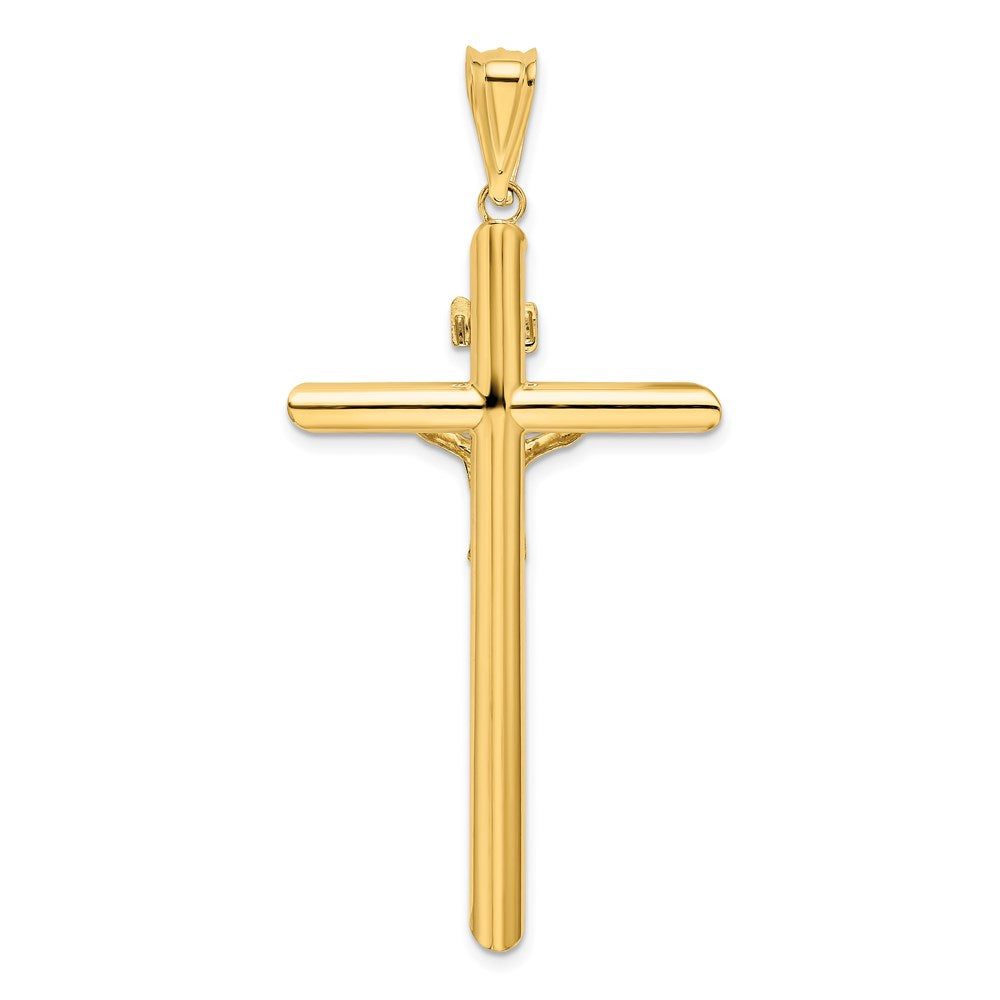 14k Two-tone Gold Two-tone Gold Polished Crucifix Pendant