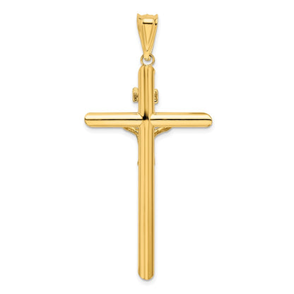 14k Two-tone Gold Two-tone Gold Polished Crucifix Pendant