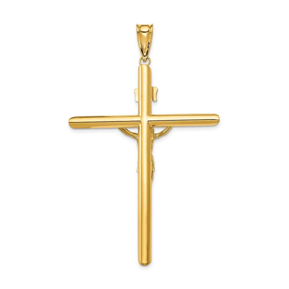 14k Two-tone Gold Two-tone Gold Polished Crucifix Pendant
