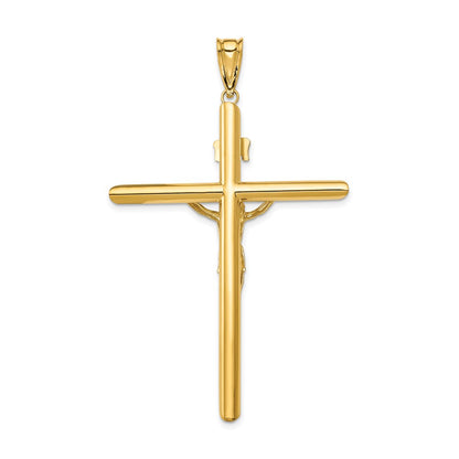 14k Two-tone Gold Two-tone Gold Polished Crucifix Pendant
