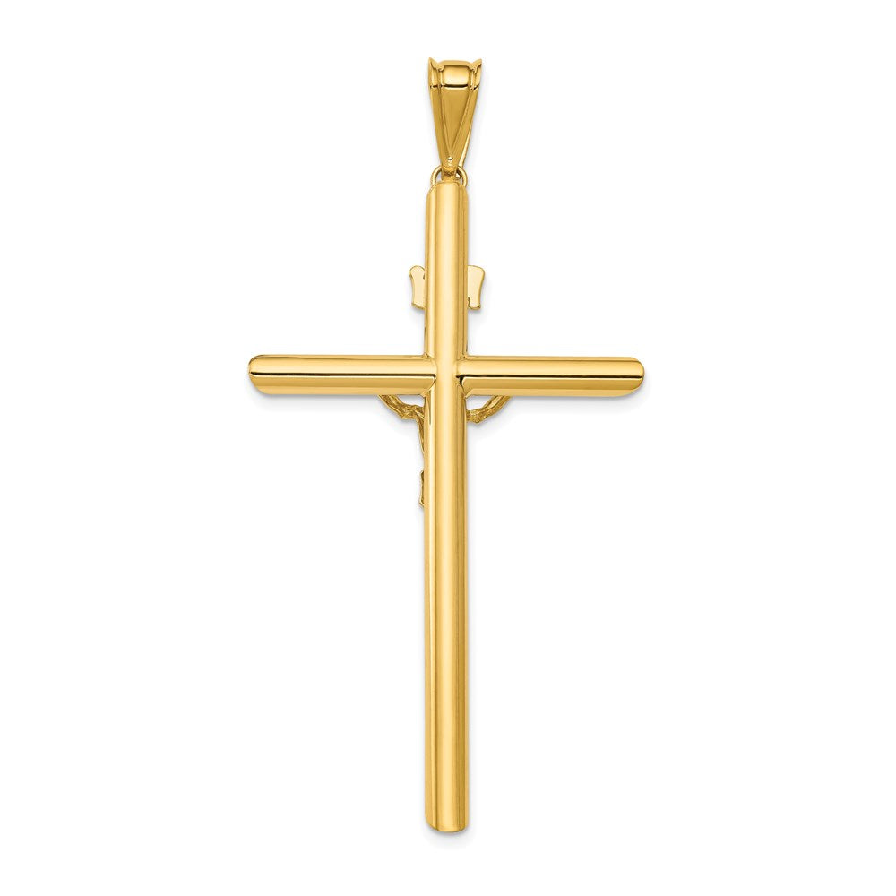 14k Two-tone Gold Two-tone Gold Polished Crucifix Pendant