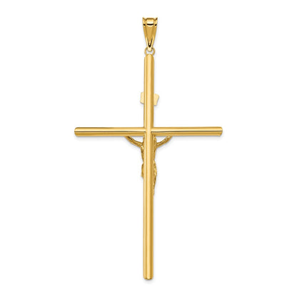14k Two-tone Gold Two-tone Gold Polished Jesus Crucifix Pendant