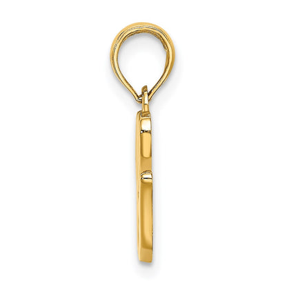 14k Yellow GoldY Script Letter G Initial Pendant