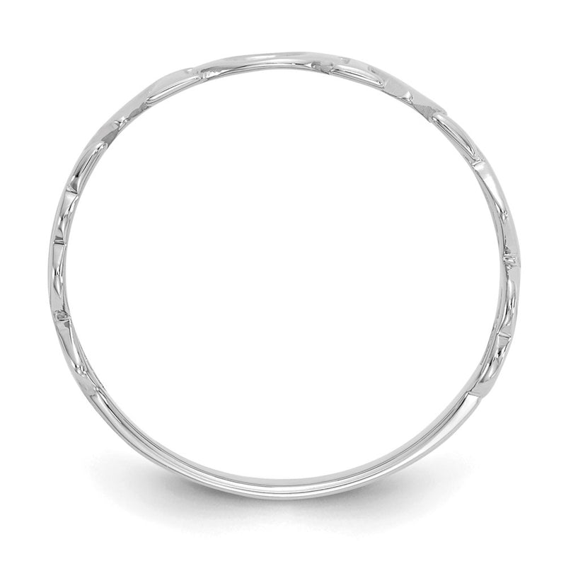 14k White Gold Mom Heart Ring
