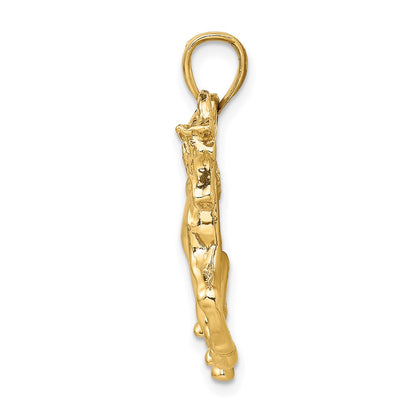 14k Yellow Gold Horse Walking Charm