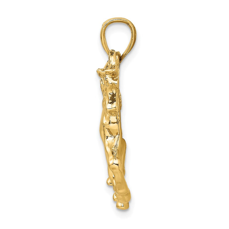 14k Yellow Gold Horse Walking Charm