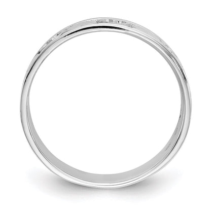 14k White Gold Heart Ring