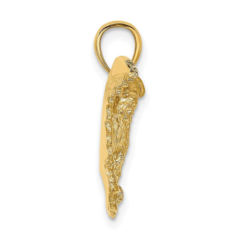 14k Yellow Gold Eagle w/ Wings Spread Charm