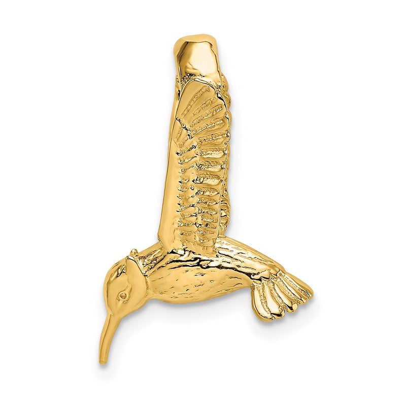 14k Yellow Gold 3-D Hummingbird Charm