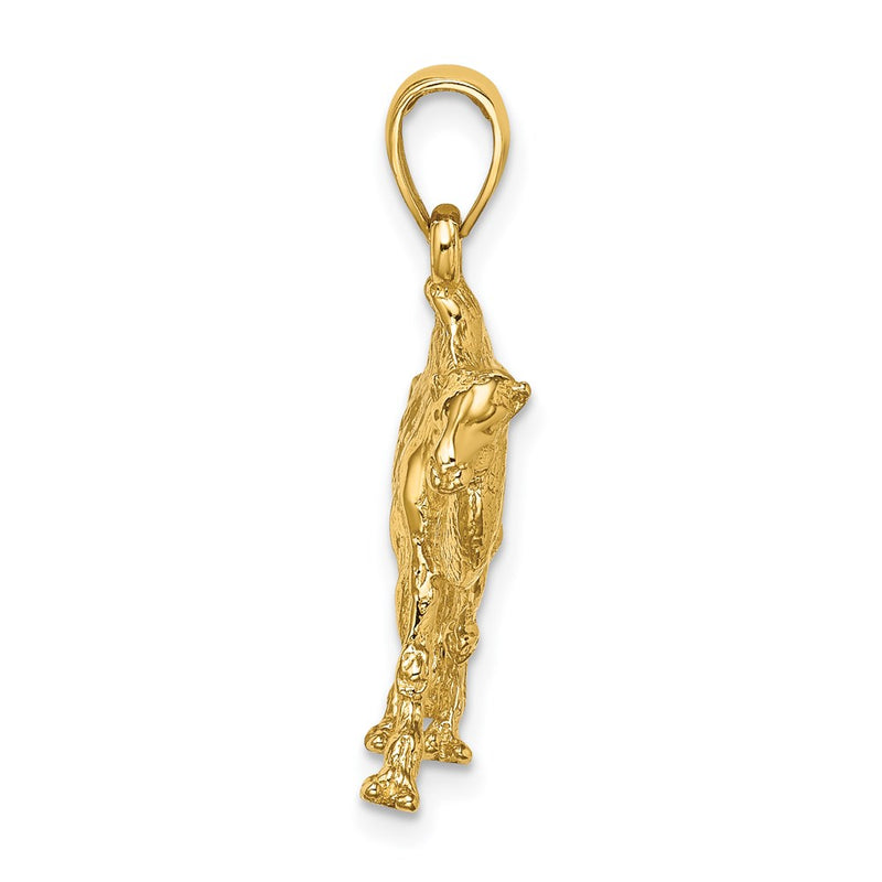 14k Yellow Gold 3-D Camel Charm