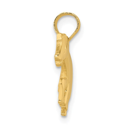 14k Yellow Gold Running Horse Charm