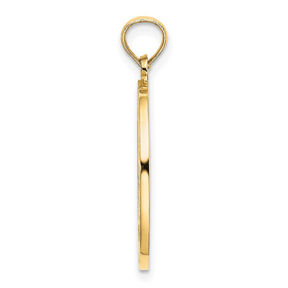 14k Yellow Gold Enameled Reversible CHILDS PRAYER w/Boy Charm