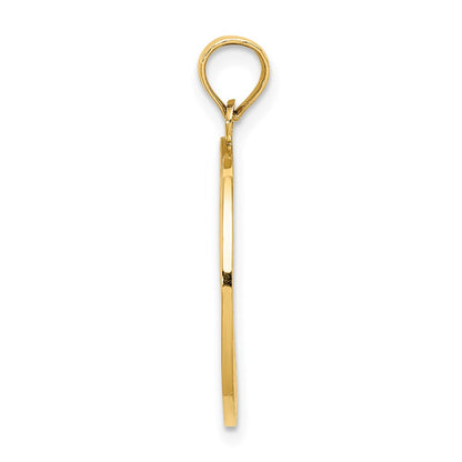 14k Yellow Gold TRAVERSE CITY MI Enamel Cherry Charm