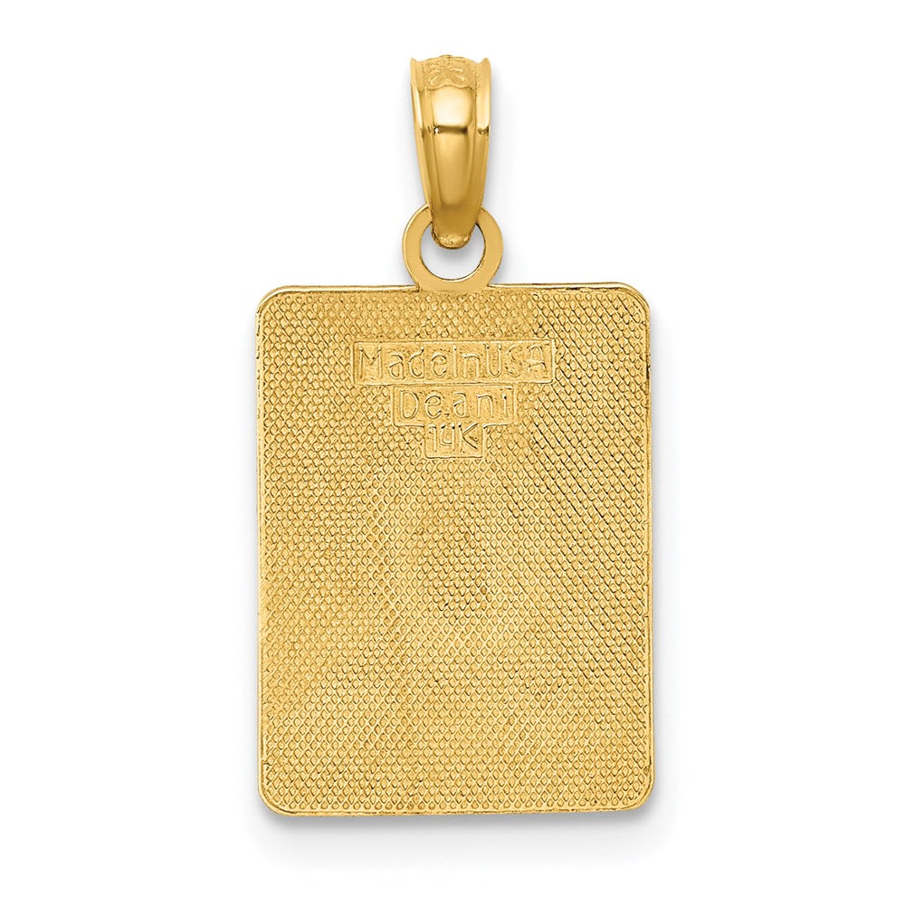 14k Yellow Gold EXIT 0 / CAPE MAY with Green Enamel Charm
