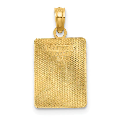14k Yellow Gold EXIT 0 / CAPE MAY with Green Enamel Charm