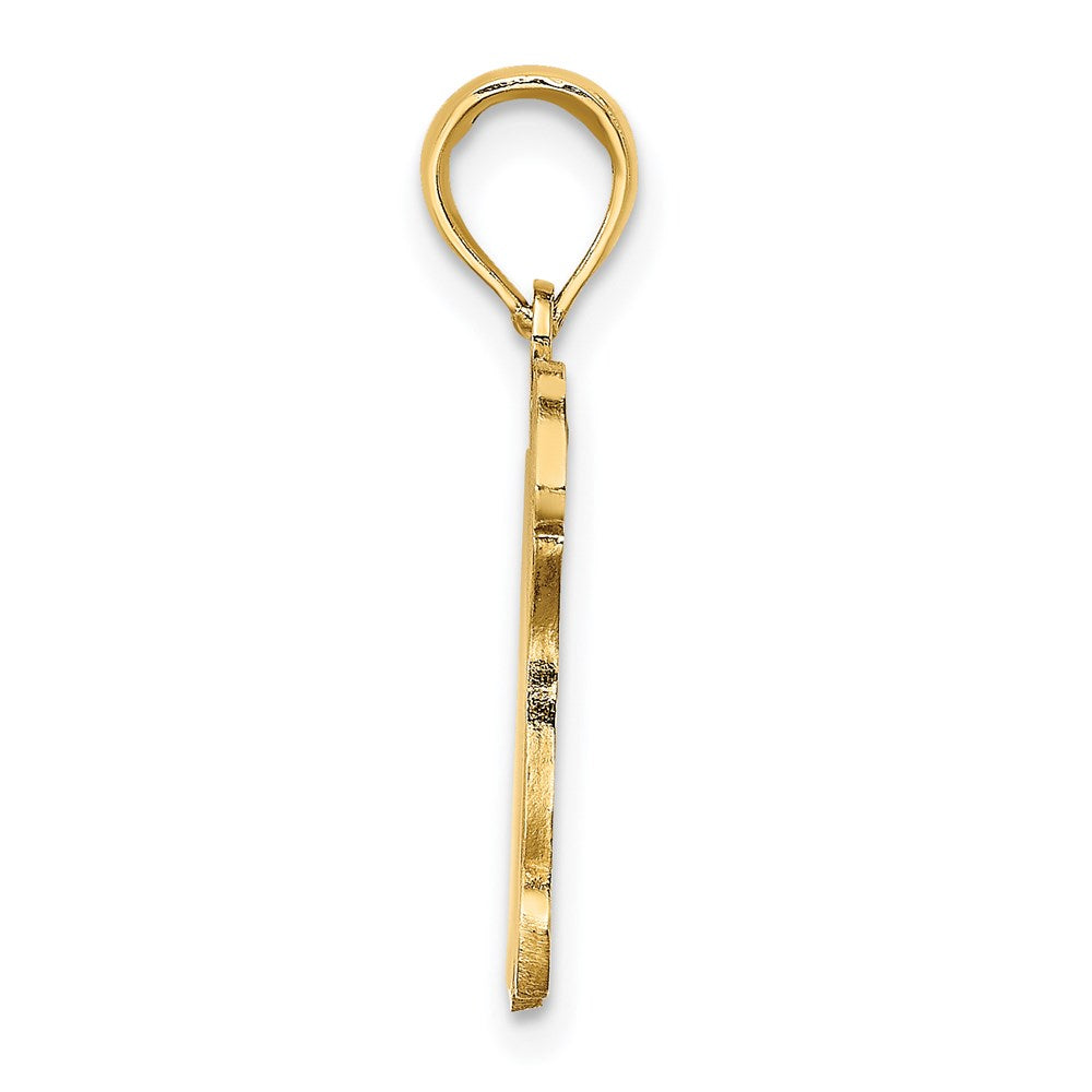 14k Yellow Gold Brown Tan and Black Enamel Turtle Charm