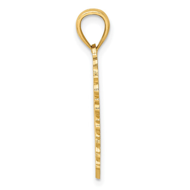 14k Yellow Gold LOVE IS...HEART Charm