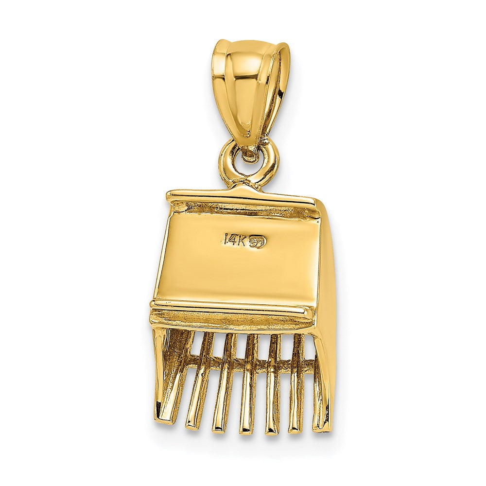 14k Yellow Gold 3D Cranberry Scoop Charm
