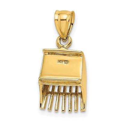 14k Yellow Gold 3D Cranberry Scoop Charm