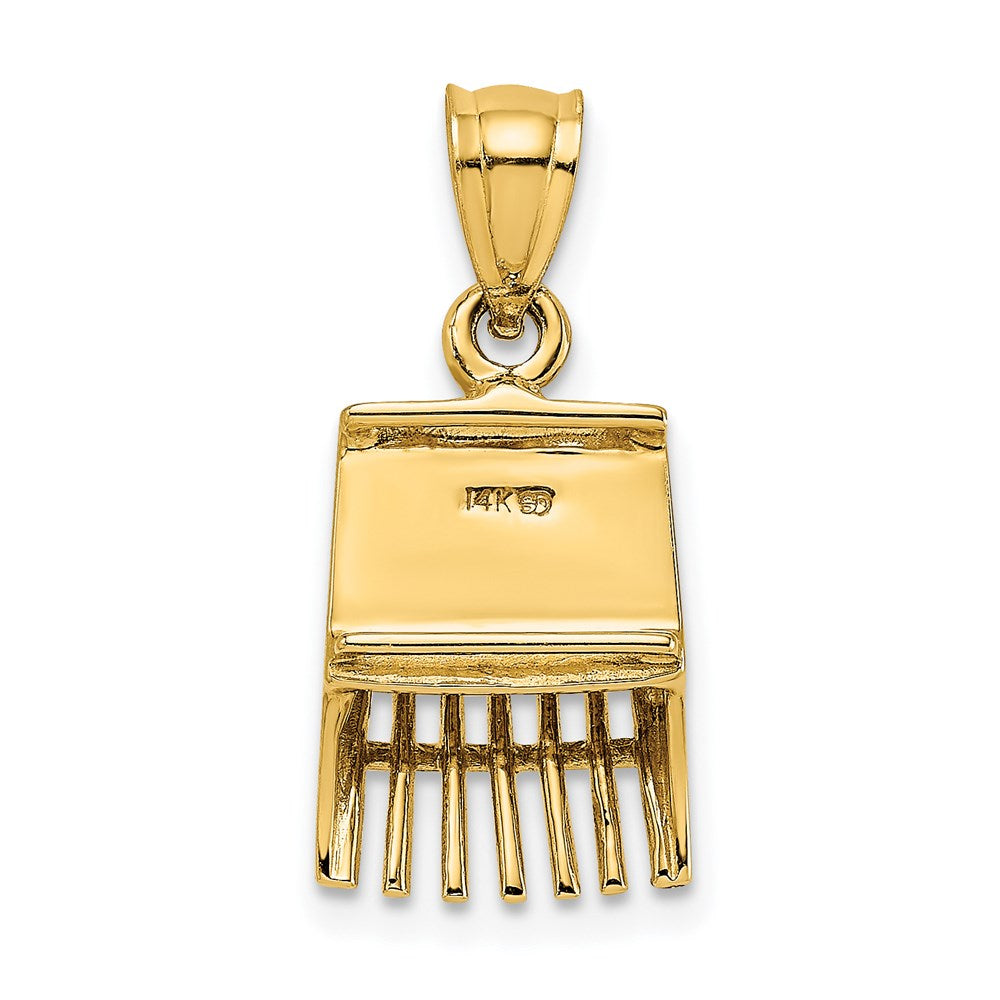 14k Yellow Gold 3D Cranberry Scoop Charm